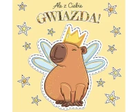 Greeting card KW Capybara "you are star", 1 pc. EOL